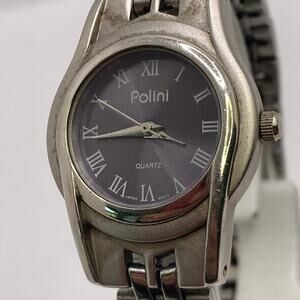 Vintage Polini Silver Watch New Battery Womens